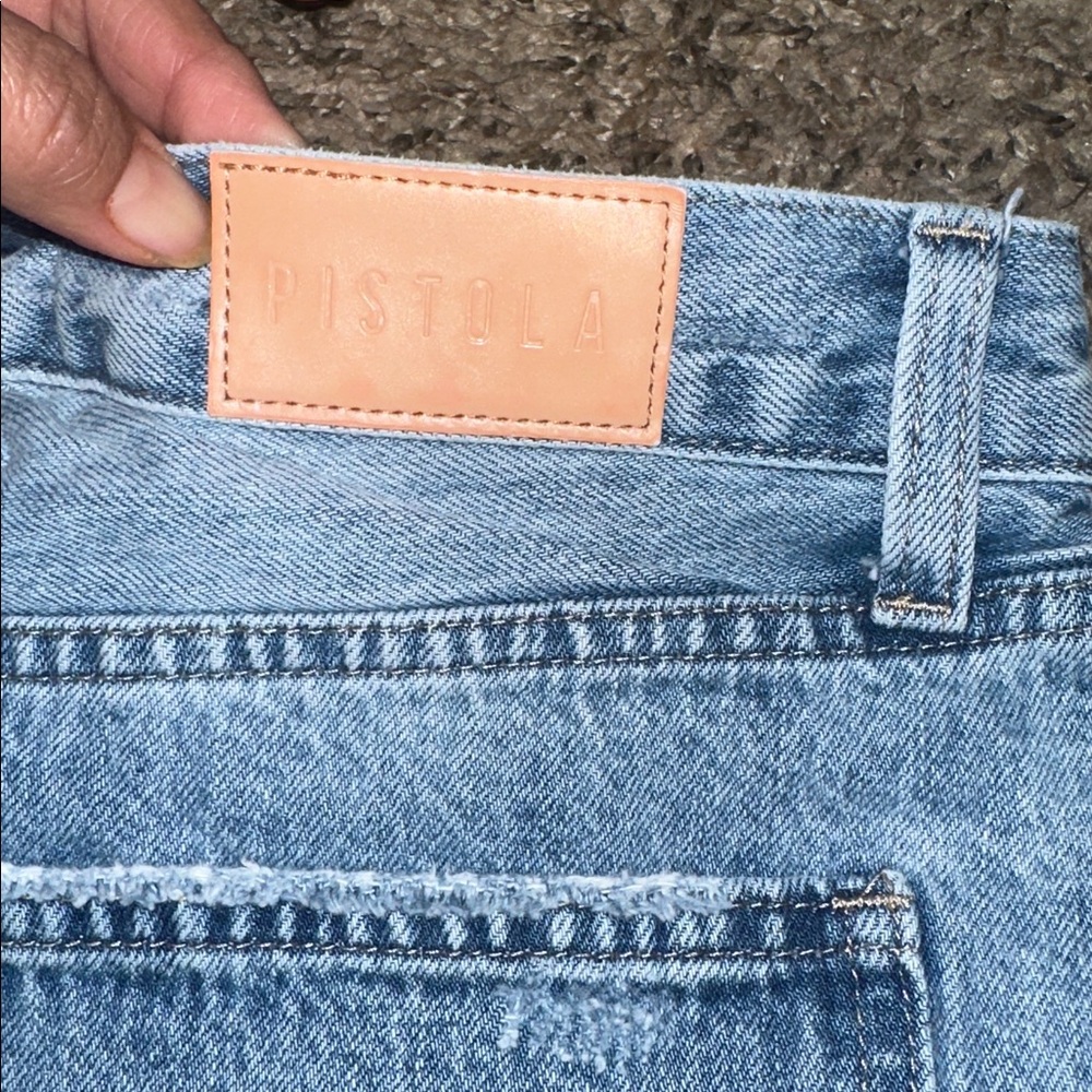 Pistola Denim Frayed Hem Women Shorts - Picture 5 of 6